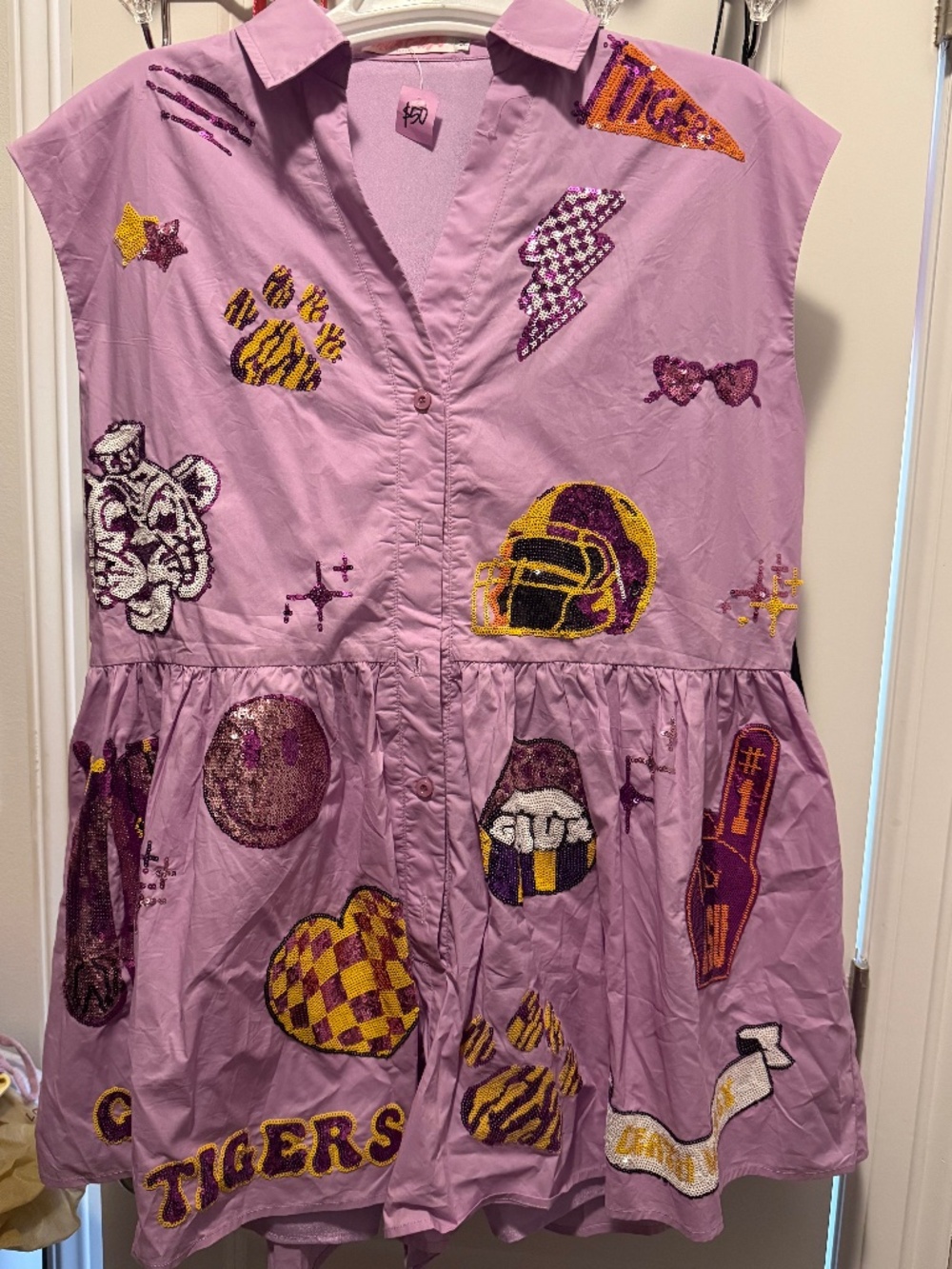 Tiger Game Day Romper